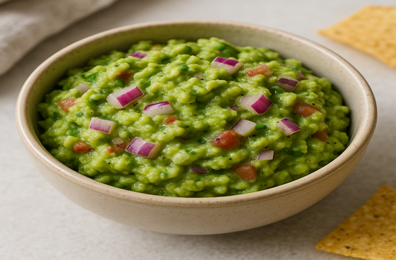 Guacamole with onion